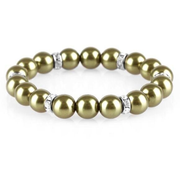 Jewelry - Exquisitely Elite Green Stretch Bracelet